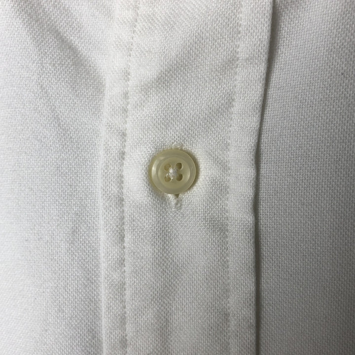 Ralph Lauren long sleeve button down shirt, men's size L cotton white type Vintage Second Hand