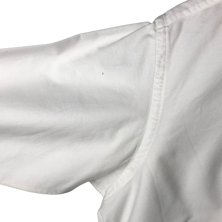 Ralph Lauren long sleeve button down shirt, men's size L cotton white type Vintage Second Hand