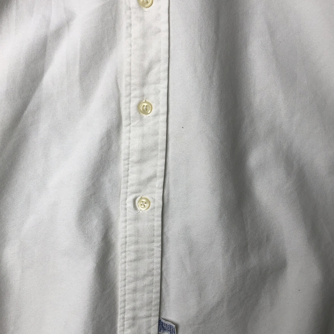 Ralph Lauren long sleeve button down shirt, men's size L cotton white type Vintage Second Hand
