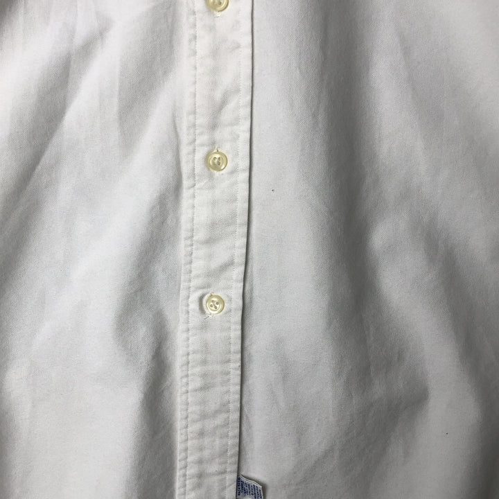 Ralph Lauren long sleeve button down shirt, men's size L cotton white type Vintage Second Hand