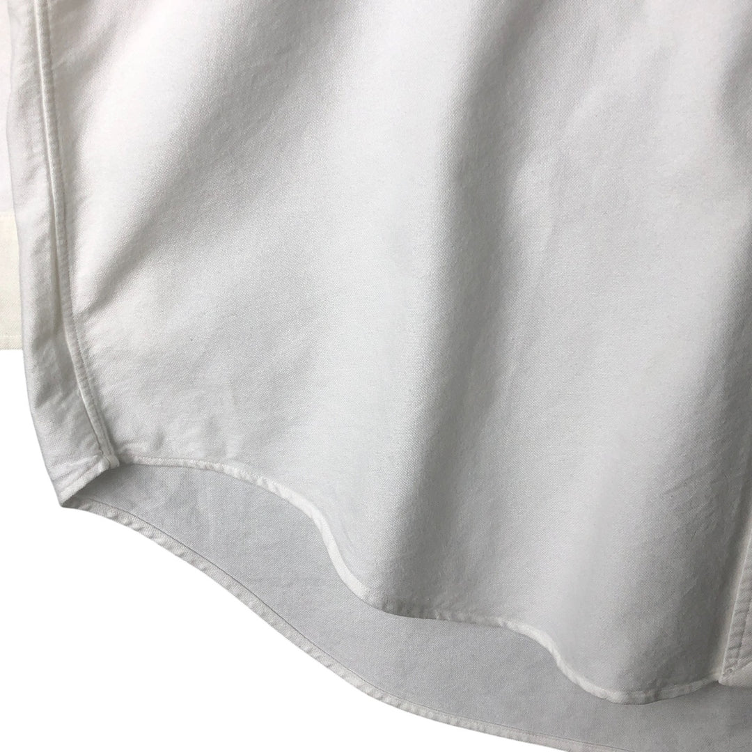 Ralph Lauren long sleeve button down shirt, men's size L cotton white type Vintage Second Hand