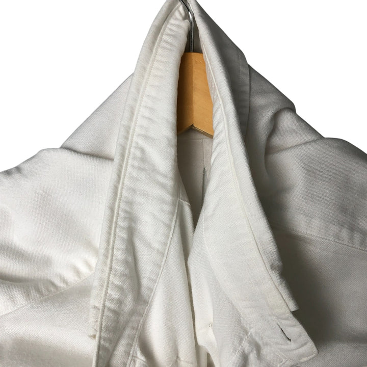 Ralph Lauren long sleeve button down shirt, men's size L cotton white type Vintage Second Hand