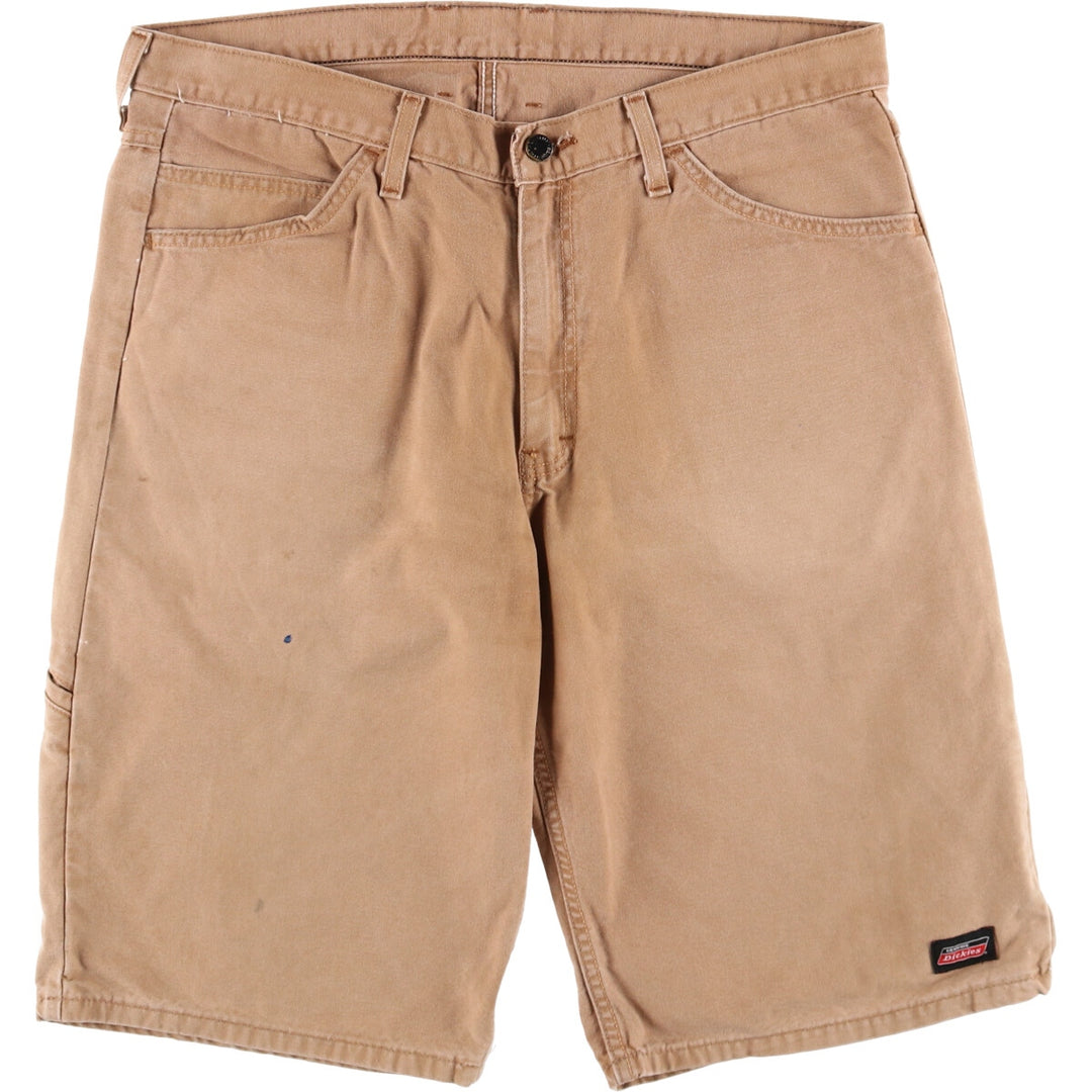 Dickies Relaxed Fit Duck Painter Shorts, Men's Size W37 cotton Beige type Vintage Second Hand