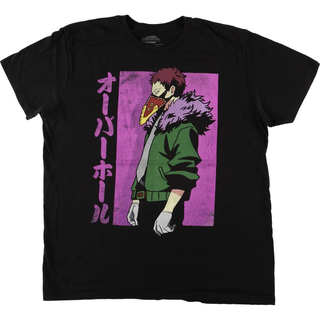 MY HERO ACADEMIA My Hero Academia Overhaul Anime Character Print T-Shirt, Men's XL unclear black type Vintage Second Hand