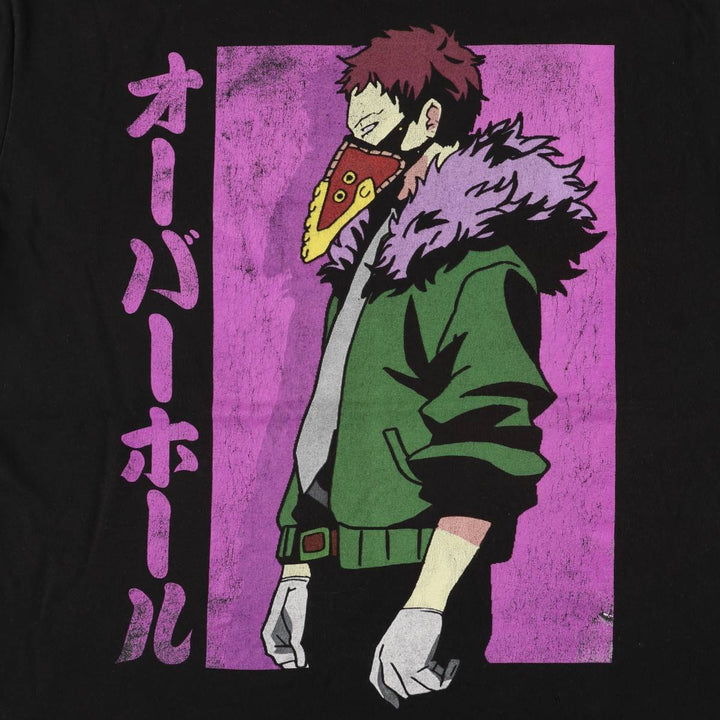 MY HERO ACADEMIA My Hero Academia Overhaul Anime Character Print T-Shirt, Men's XL unclear black type Vintage Second Hand