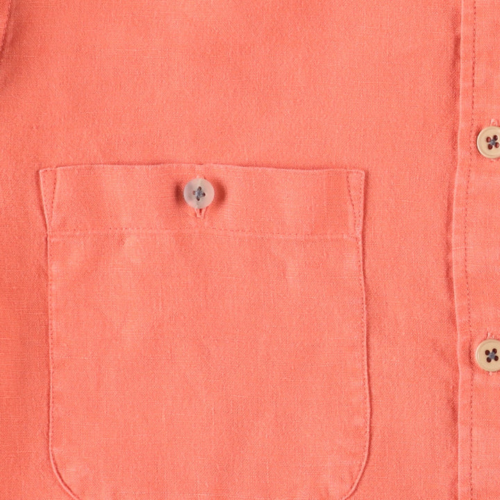 Ralph Lauren LAUREN Lauren long-sleeved shirt, women's size M unclear orange type Vintage Second Hand