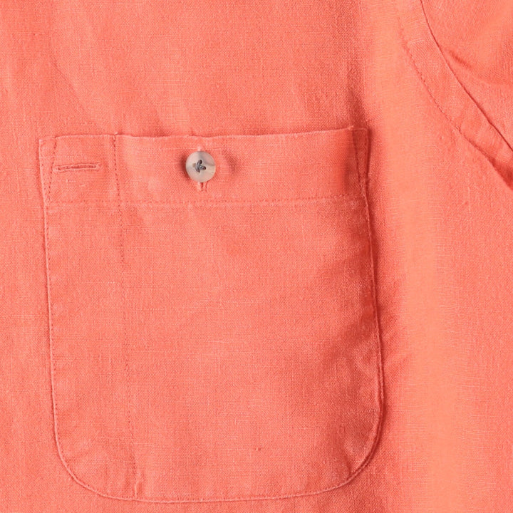 Ralph Lauren LAUREN Lauren long-sleeved shirt, women's size M unclear orange type Vintage Second Hand