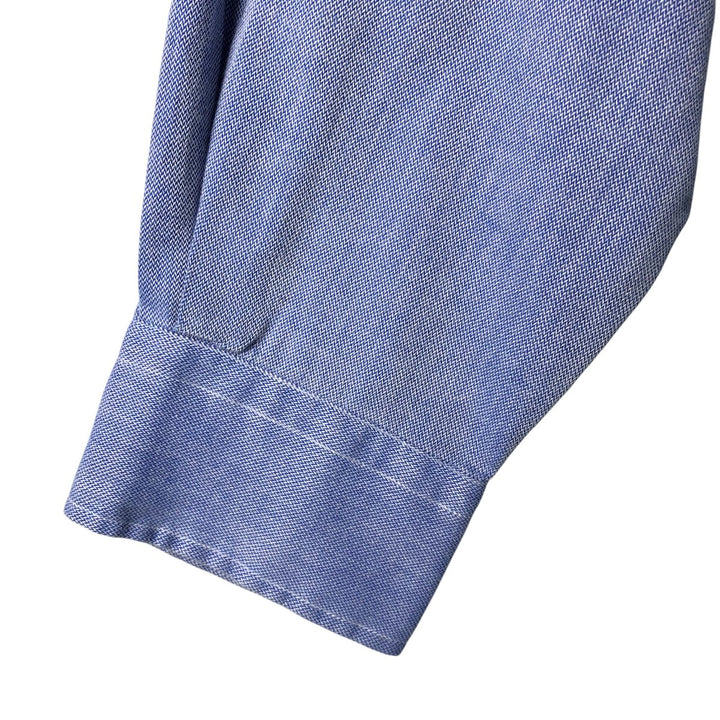 Ralph Lauren LAUREN long-sleeved button-down shirt, women's size XL cotton blue type Vintage Second Hand
