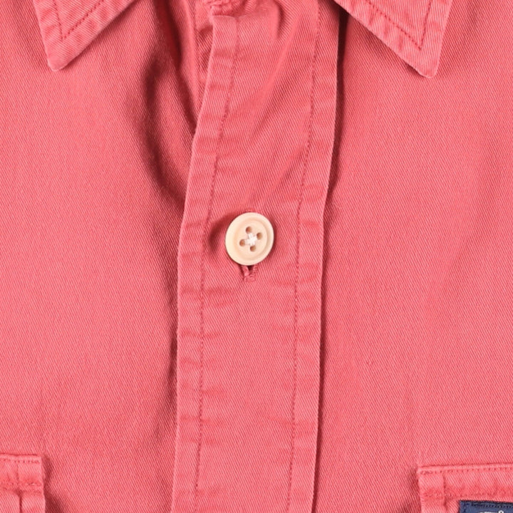 Ralph Lauren POLO by Ralph Lauren long-sleeved cotton shirt, men's size S cotton red type Vintage Second Hand