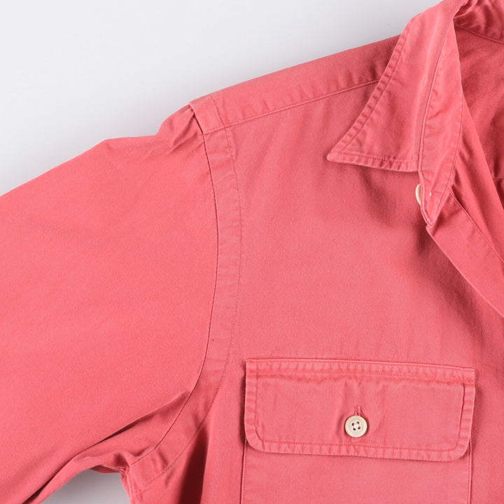 Ralph Lauren POLO by Ralph Lauren long-sleeved cotton shirt, men's size S cotton red type Vintage Second Hand