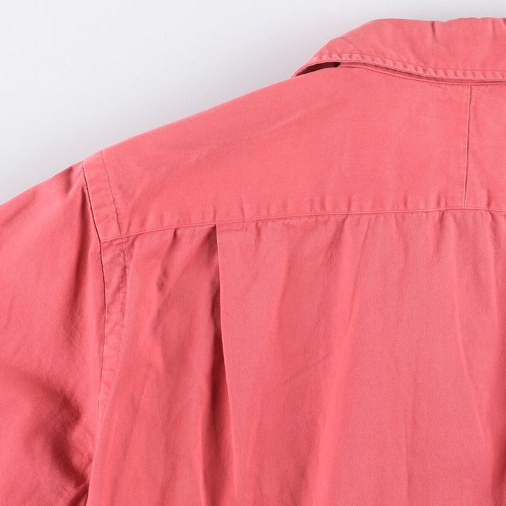 Ralph Lauren POLO by Ralph Lauren long-sleeved cotton shirt, men's size S cotton red type Vintage Second Hand