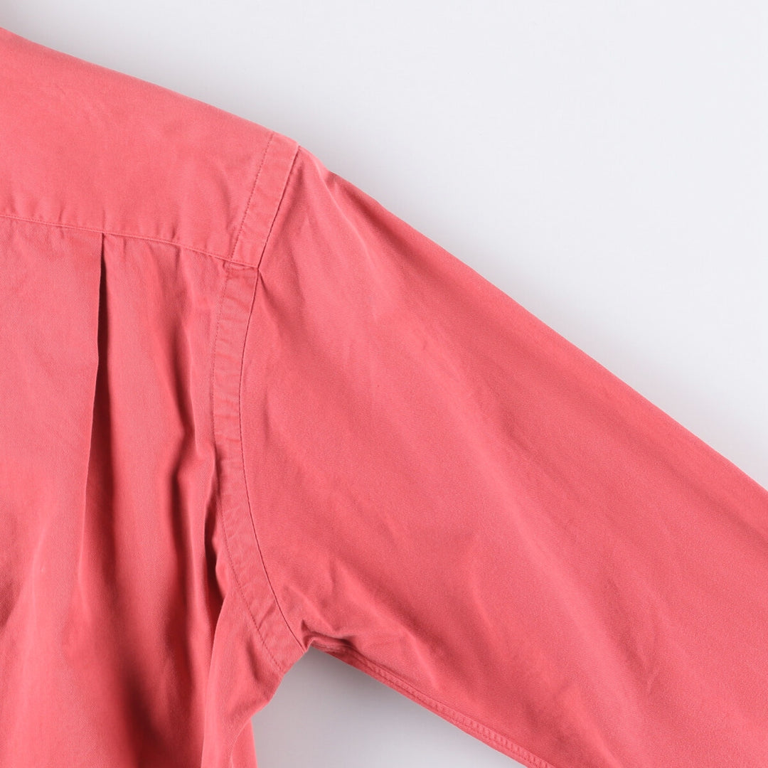 Ralph Lauren POLO by Ralph Lauren long-sleeved cotton shirt, men's size S cotton red type Vintage Second Hand