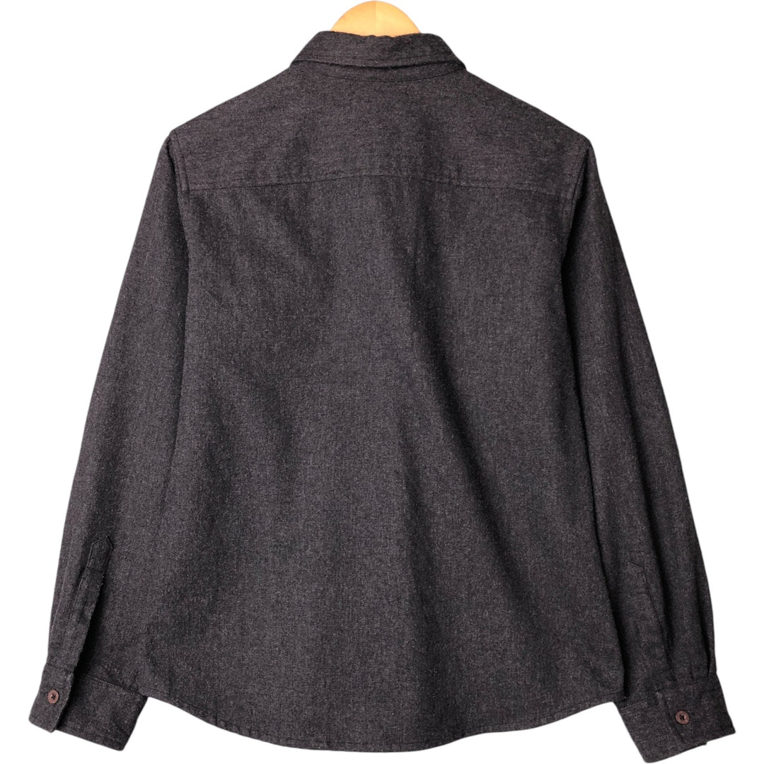 2000'S Ralph Lauren Polo Jeans Company long-sleeved poly shirt, women's size M polyester Charcoal Vintage Second Hand