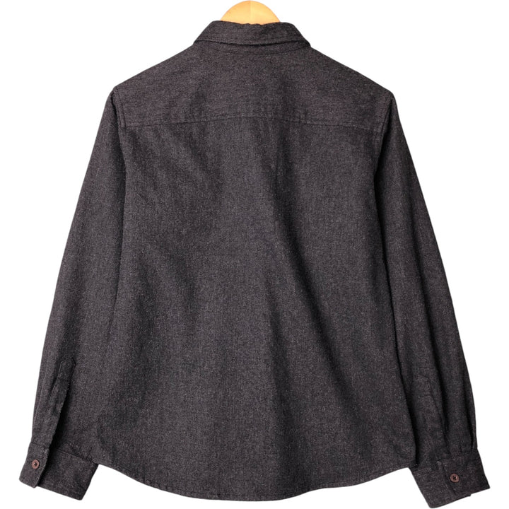 2000'S Ralph Lauren Polo Jeans Company long-sleeved poly shirt, women's size M polyester Charcoal Vintage Second Hand
