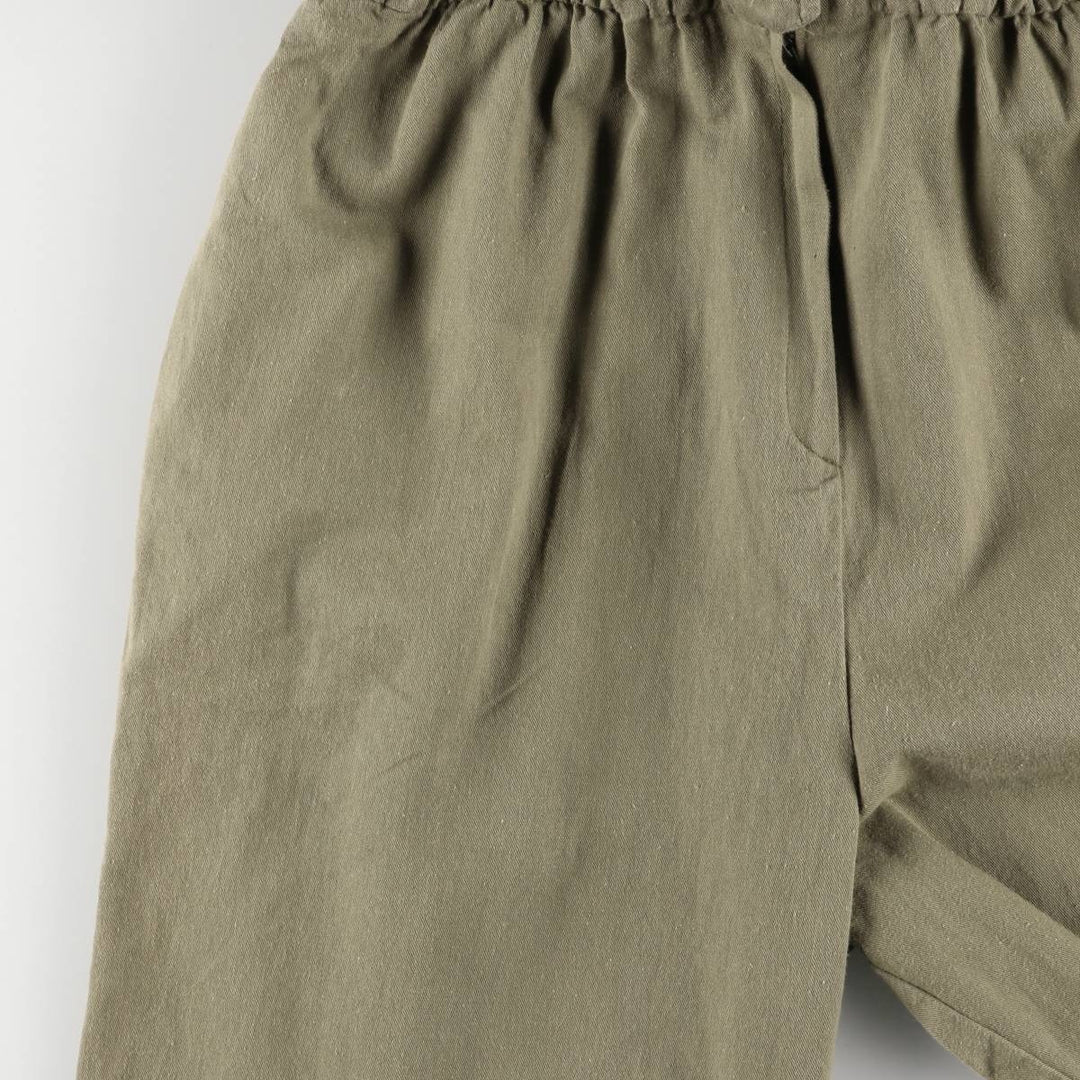 Vintage 80s-90'S NITAYA open collar, 3/4 sleeve jumpsuit, made in the USA, women's size S cotton Khaki type Vintage Second Hand