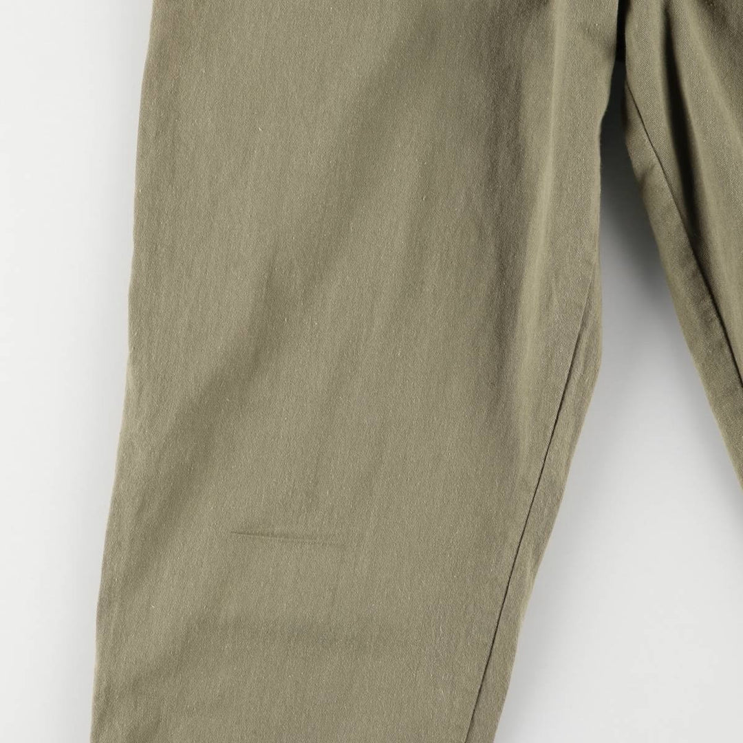 Vintage 80s-90'S NITAYA open collar, 3/4 sleeve jumpsuit, made in the USA, women's size S cotton Khaki type Vintage Second Hand