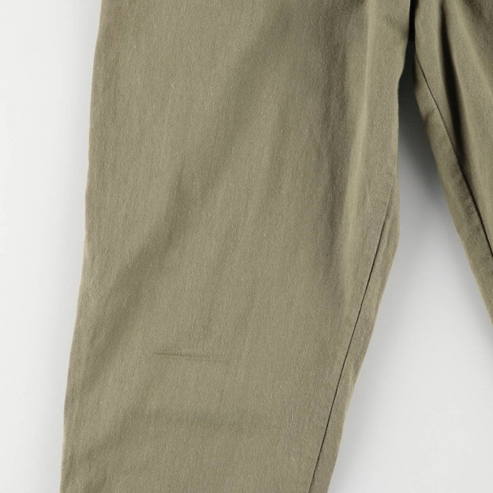 Vintage 80s-90'S NITAYA open collar, 3/4 sleeve jumpsuit, made in the USA, women's size S cotton Khaki type Vintage Second Hand