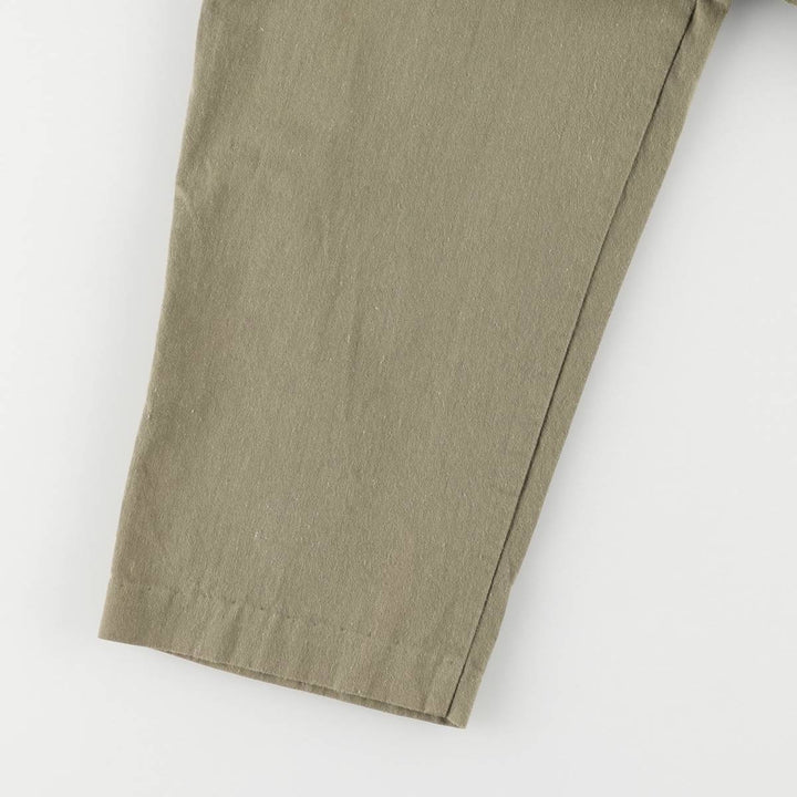 Vintage 80s-90'S NITAYA open collar, 3/4 sleeve jumpsuit, made in the USA, women's size S cotton Khaki type Vintage Second Hand