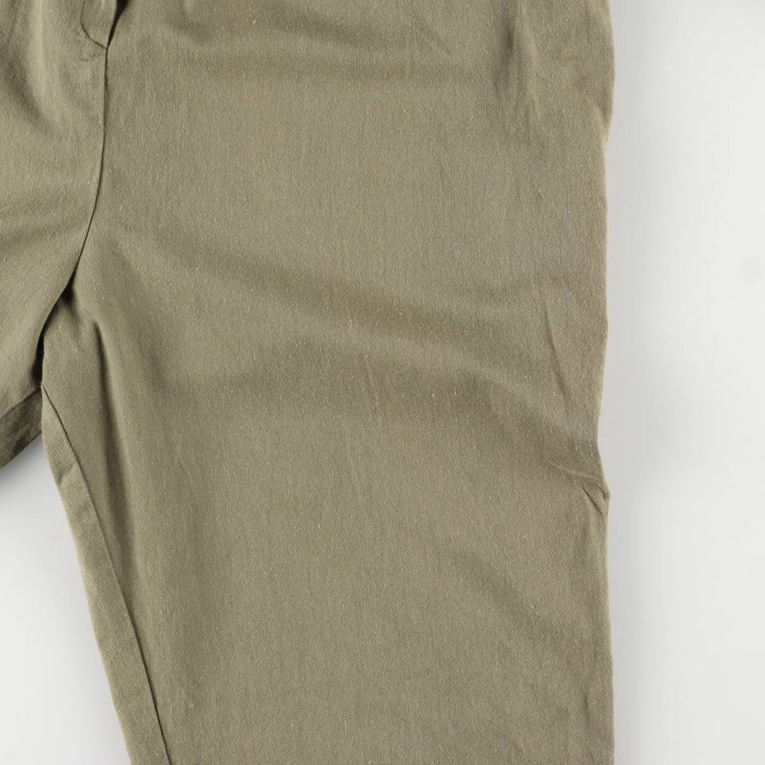 Vintage 80s-90'S NITAYA open collar, 3/4 sleeve jumpsuit, made in the USA, women's size S cotton Khaki type Vintage Second Hand