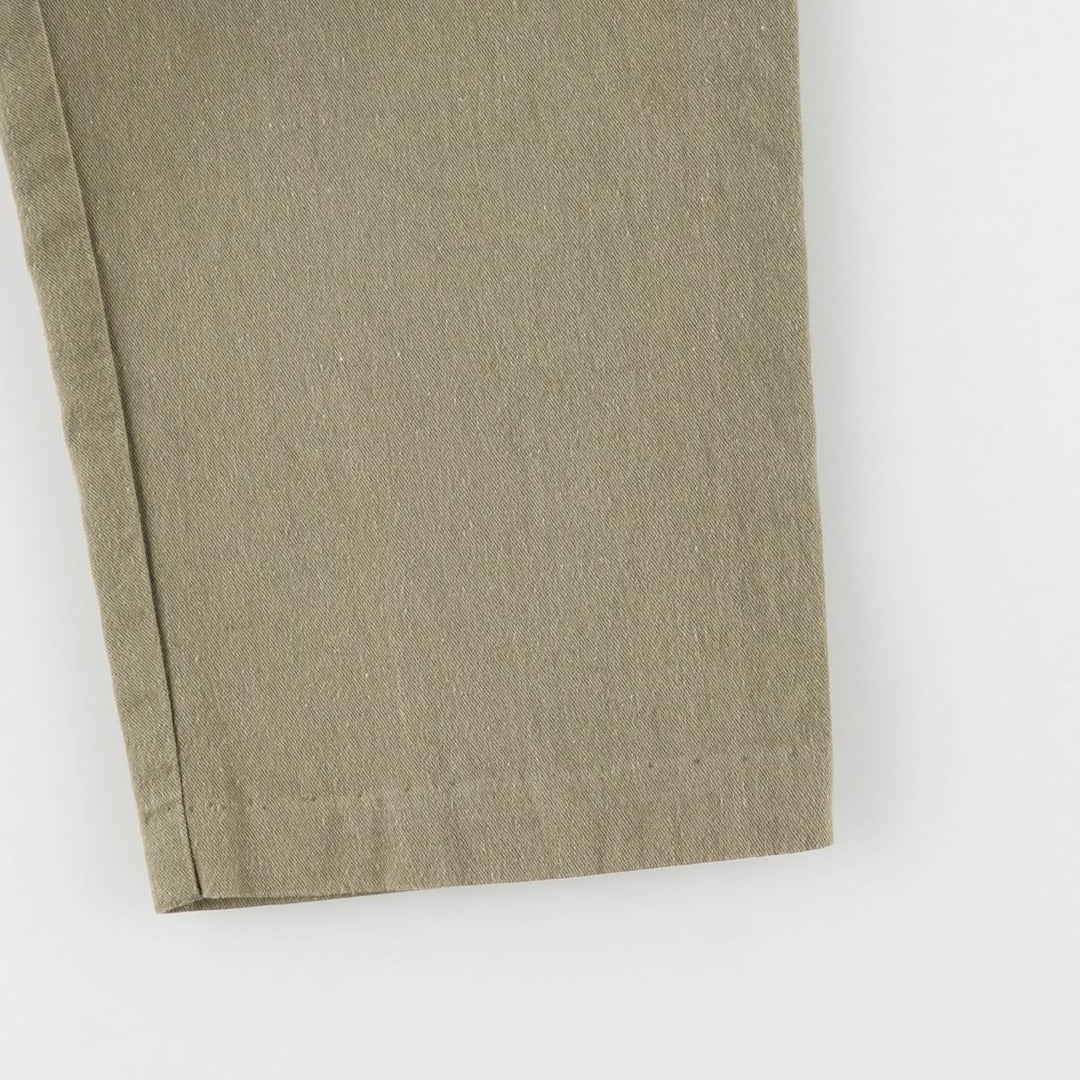 Vintage 80s-90'S NITAYA open collar, 3/4 sleeve jumpsuit, made in the USA, women's size S cotton Khaki type Vintage Second Hand