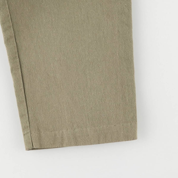 Vintage 80s-90'S NITAYA open collar, 3/4 sleeve jumpsuit, made in the USA, women's size S cotton Khaki type Vintage Second Hand