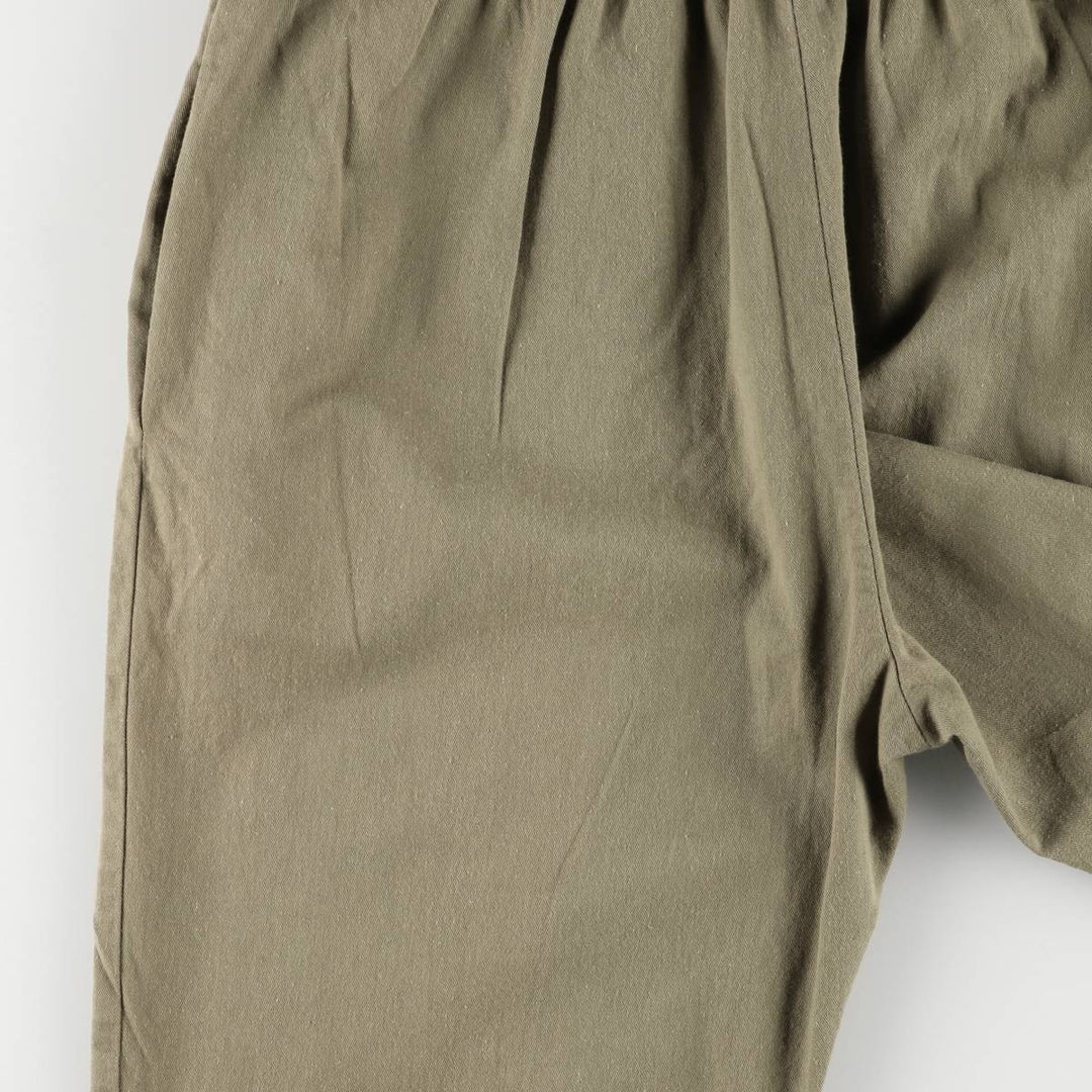 Vintage 80s-90'S NITAYA open collar, 3/4 sleeve jumpsuit, made in the USA, women's size S cotton Khaki type Vintage Second Hand