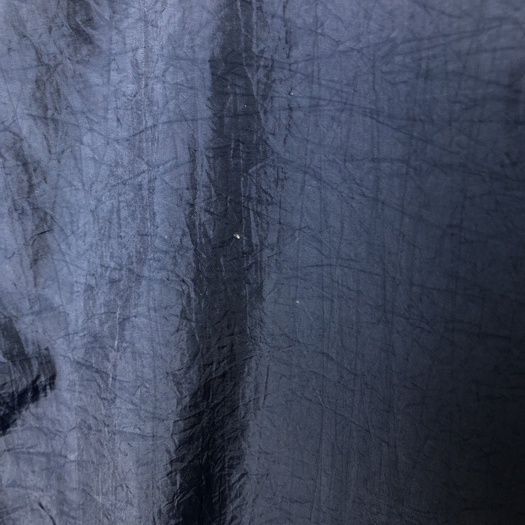 90'S Reebok V-neck nylon pullover, men's size L, vintage Nylon navy blue type Vintage Second Hand