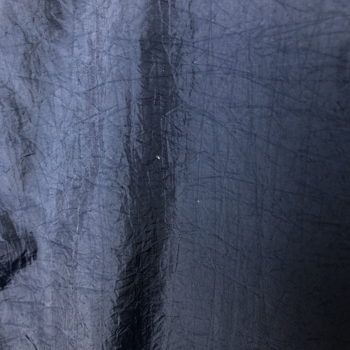 90'S Reebok V-neck nylon pullover, men's size L, vintage Nylon navy blue type Vintage Second Hand