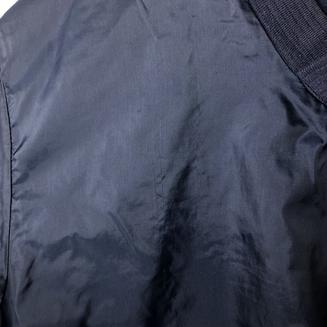 90'S Reebok V-neck nylon pullover, men's size L, vintage Nylon navy blue type Vintage Second Hand