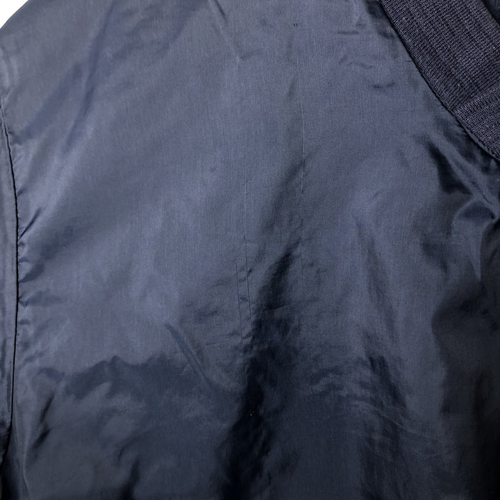 90'S Reebok V-neck nylon pullover, men's size L, vintage Nylon navy blue type Vintage Second Hand