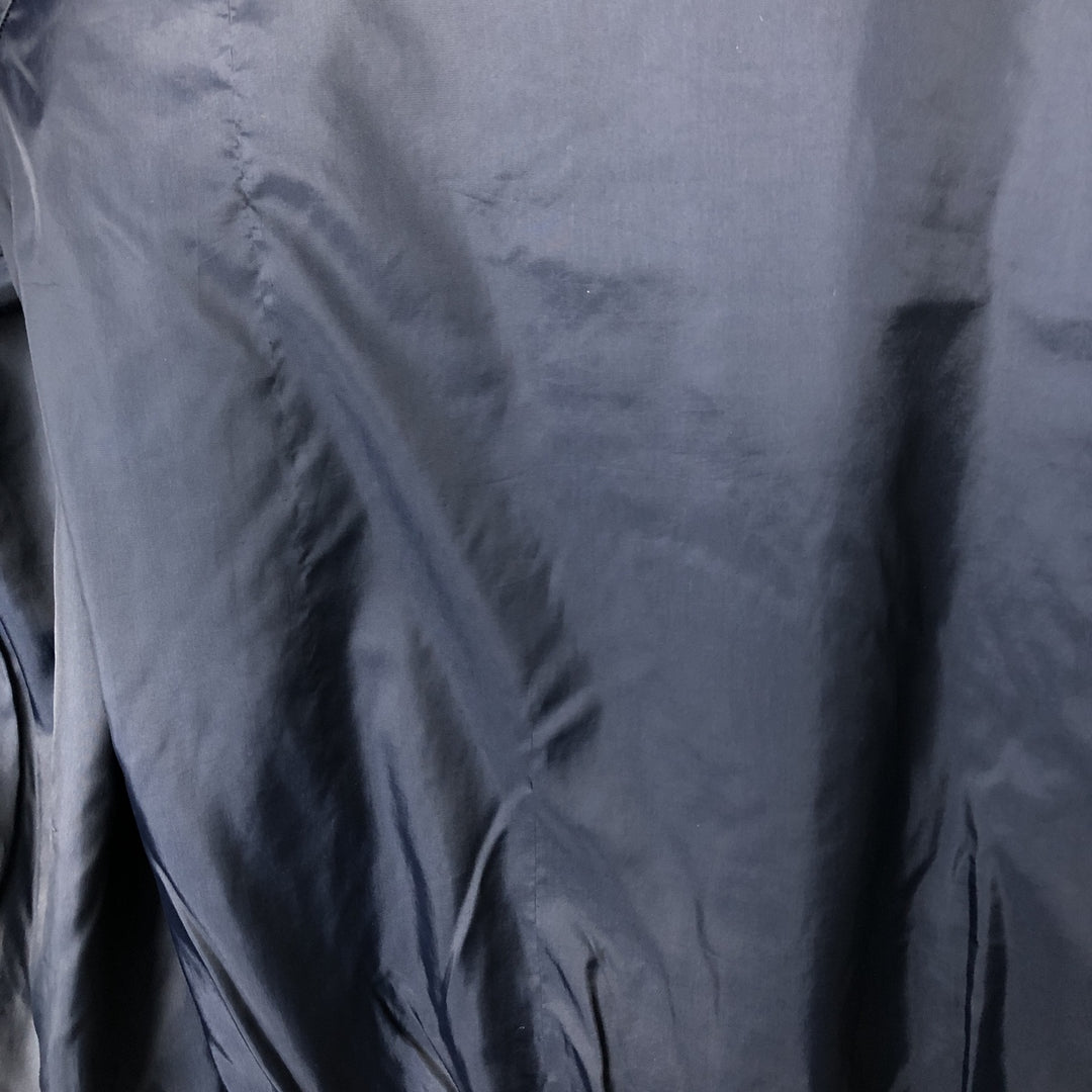 90'S Reebok V-neck nylon pullover, men's size L, vintage Nylon navy blue type Vintage Second Hand