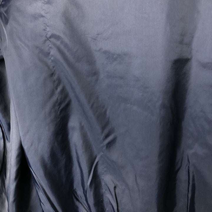 90'S Reebok V-neck nylon pullover, men's size L, vintage Nylon navy blue type Vintage Second Hand