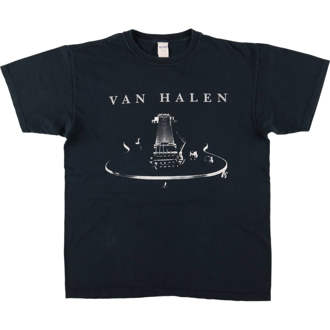 Gildan Van Halen Band T-Shirt, Men's Size Medium cotton black type Vintage Second Hand