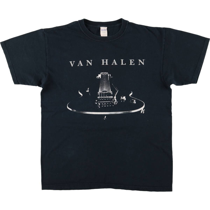 Gildan Van Halen Band T-Shirt, Men's Size Medium cotton black type Vintage Second Hand