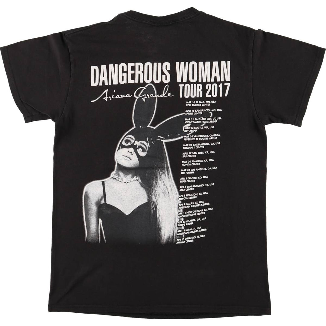 Delta Ariana Grande Band T-Shirt, Men's Size Small cotton black type Vintage Second Hand