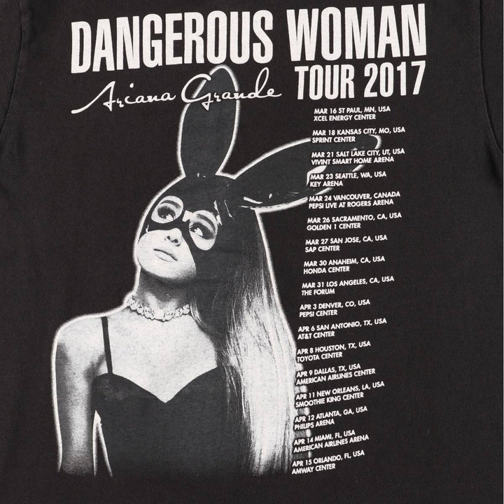 Delta Ariana Grande Band T-Shirt, Men's Size Small cotton black type Vintage Second Hand