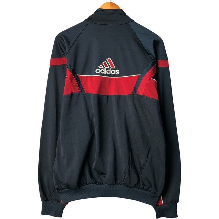 00'S Adidas Back Logo Jersey Track Jacket Men's XL polyester navy blue type Vintage Second Hand