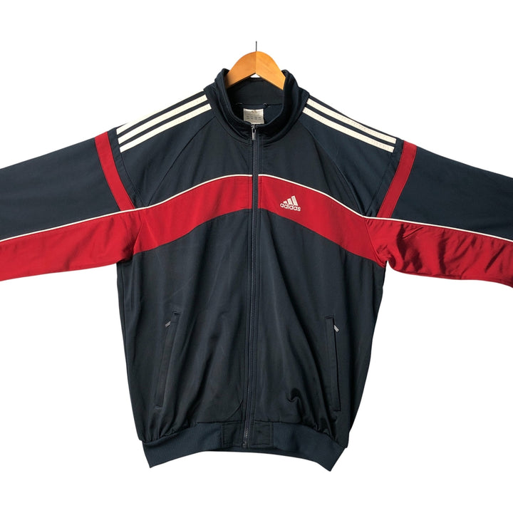 00'S Adidas Back Logo Jersey Track Jacket Men's XL polyester navy blue type Vintage Second Hand