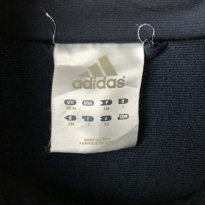 00'S Adidas Back Logo Jersey Track Jacket Men's XL polyester navy blue type Vintage Second Hand
