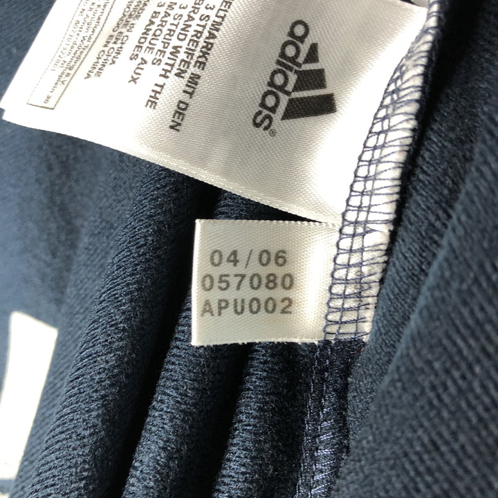 00'S Adidas Back Logo Jersey Track Jacket Men's XL polyester navy blue type Vintage Second Hand