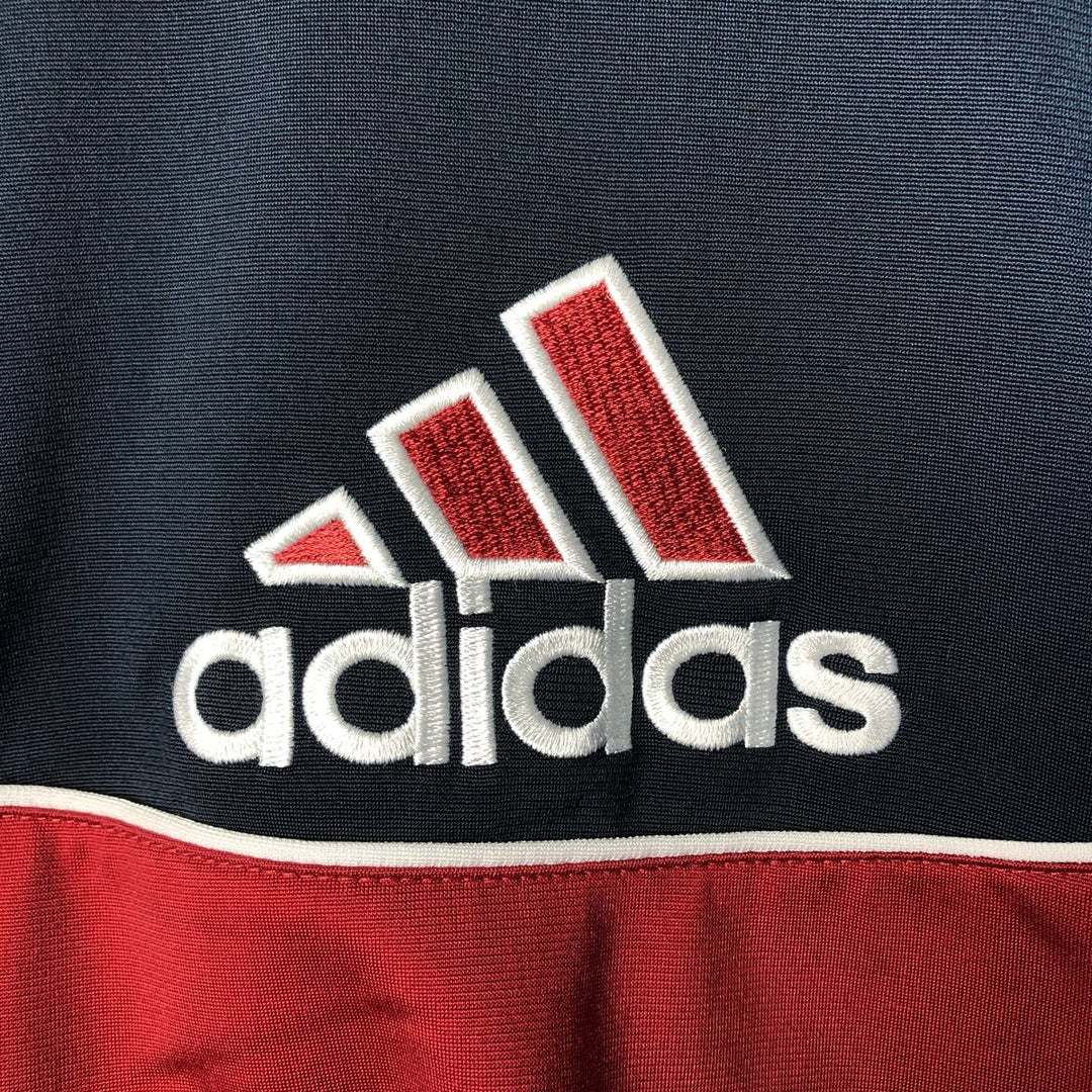 00'S Adidas Back Logo Jersey Track Jacket Men's XL polyester navy blue type Vintage Second Hand
