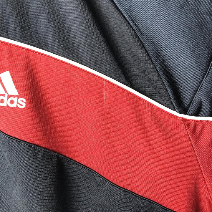 00'S Adidas Back Logo Jersey Track Jacket Men's XL polyester navy blue type Vintage Second Hand