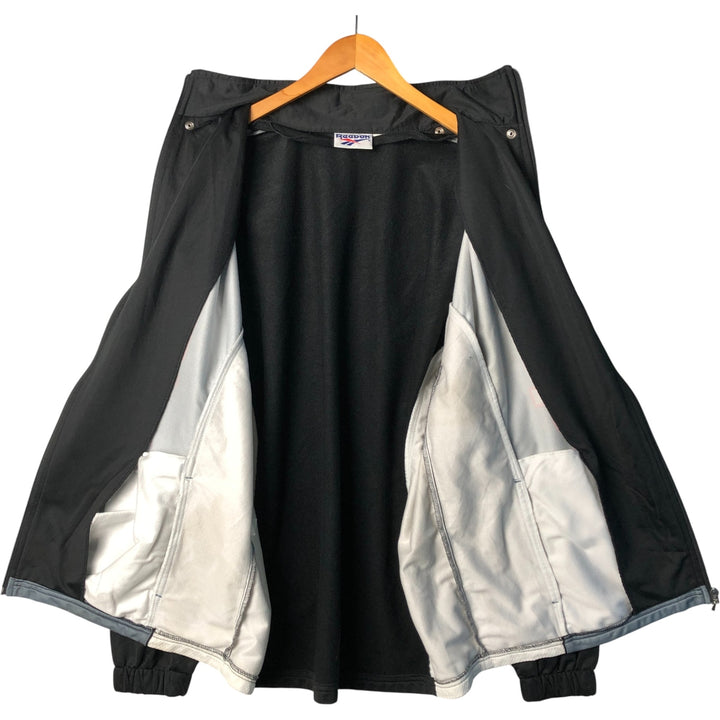 Vintage 90'S Reebok 2-Way Jersey Track Jacket, Men's XL polyester Silver type Vintage Second Hand