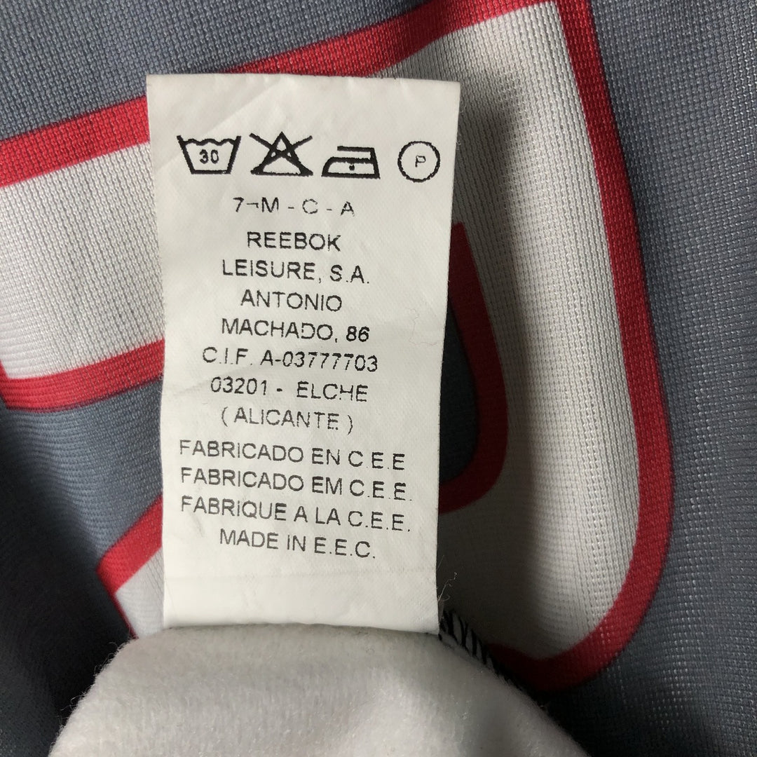 Vintage 90'S Reebok 2-Way Jersey Track Jacket, Men's XL polyester Silver type Vintage Second Hand