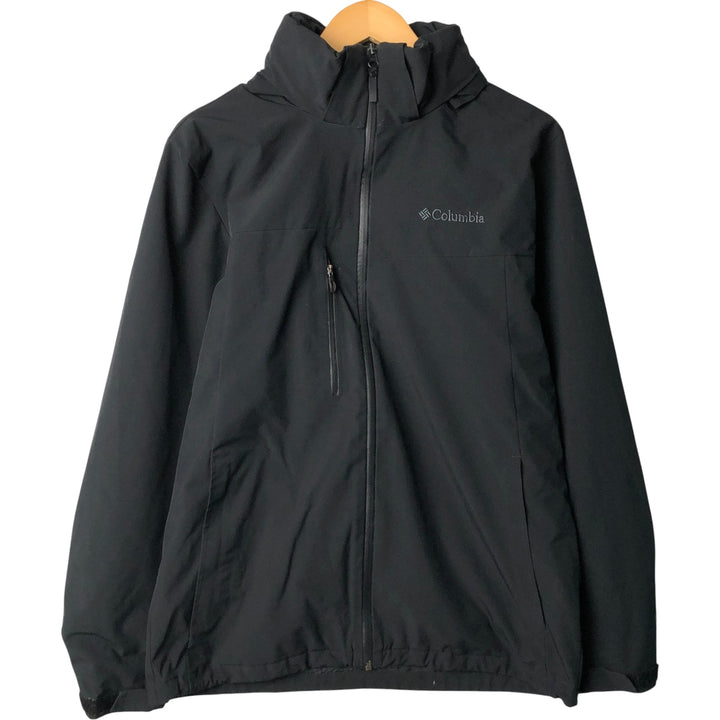 Columbia OMNI-TECH OMNI-HEAT Softshell Jacket, Men's Size L polyester black type Vintage Second Hand