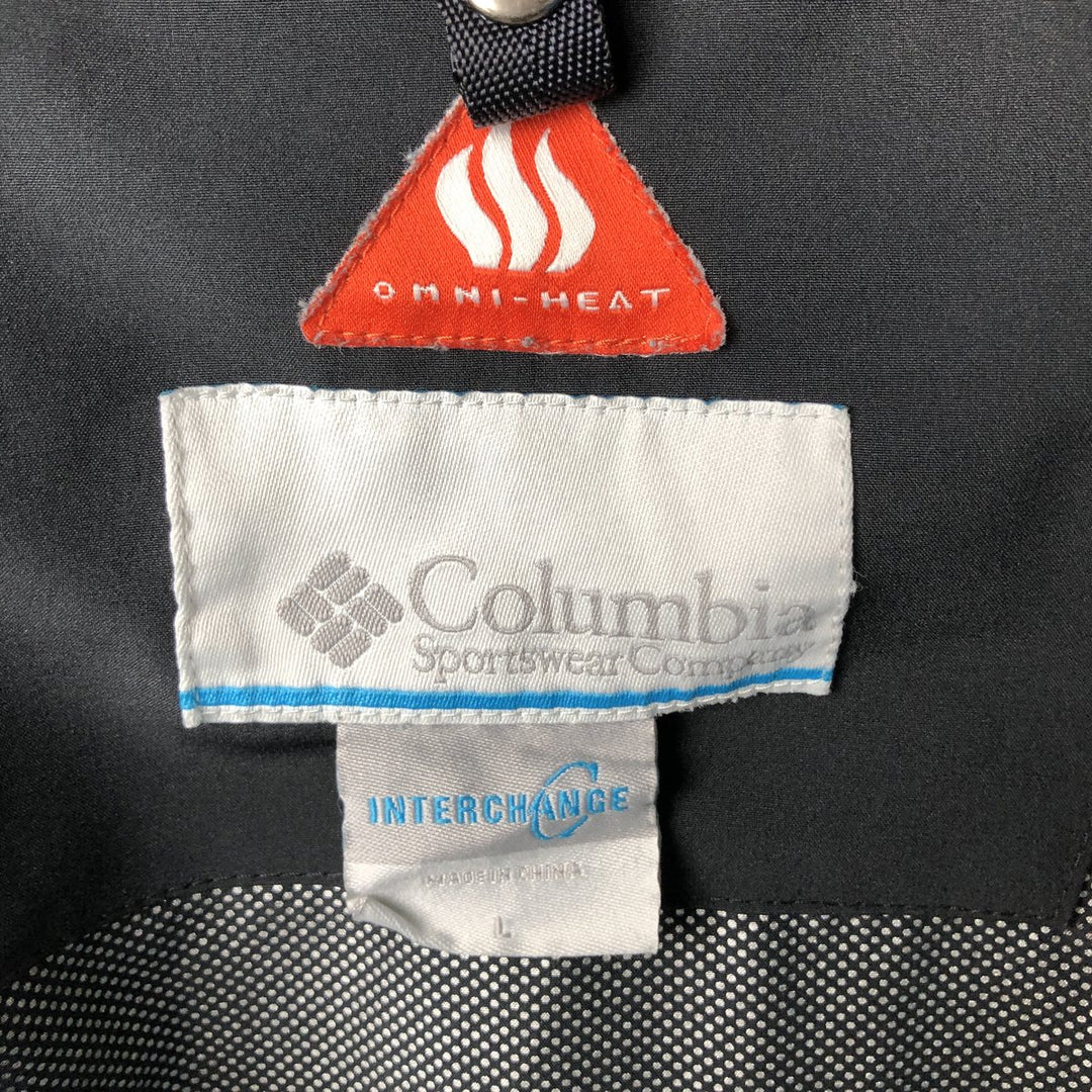 Columbia OMNI-TECH OMNI-HEAT Softshell Jacket, Men's Size L polyester black type Vintage Second Hand