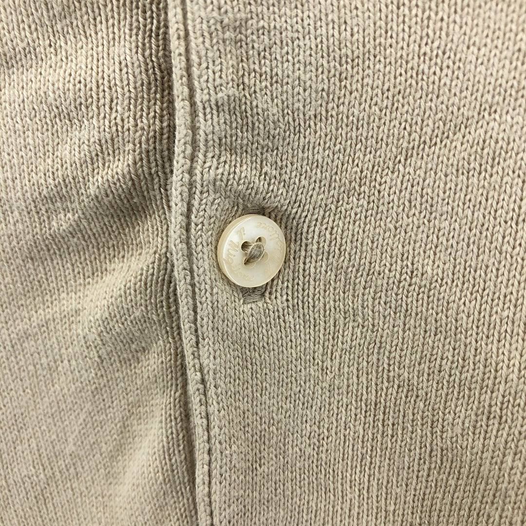 IL MIGLIORE Polo Knit Sweater Men's XL cotton Beige type Vintage Second Hand