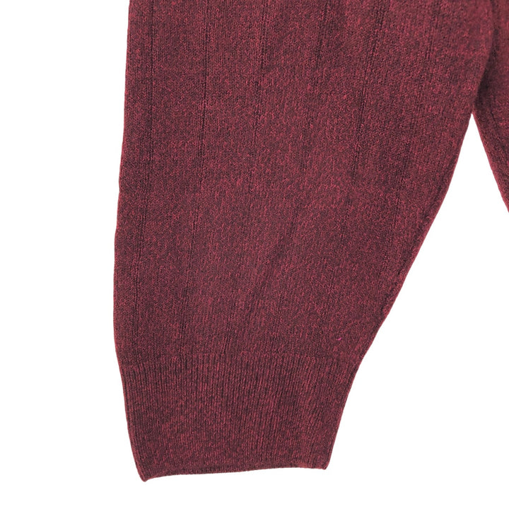 Geoffrey Beene polo knit sweater, men's size XL acrylic burgundy type Vintage Second Hand