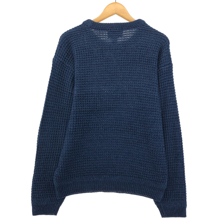 SPECIALTY COLLECTION Acrylic Knit Sweater (Men's Size L) acrylic navy blue type Vintage Second Hand
