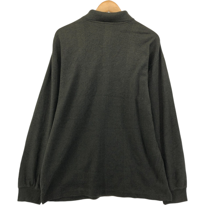 Knightsbridge KNIGHTSBRIDGE Men's Polo Knit Sweater (Size L) cotton Khaki type Vintage Second Hand